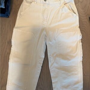 Aritzia Wilfred cream cargo pants size 00